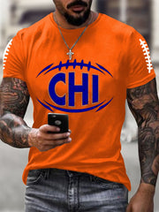 Men's Football Fans Lovers Gameday Casual Tee