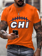 Men's Football Fans Lovers Gameday Casual Tee