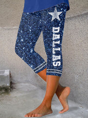Women's American Football Print Casual Leggings