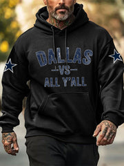 Men's American football hooded sweatshirt