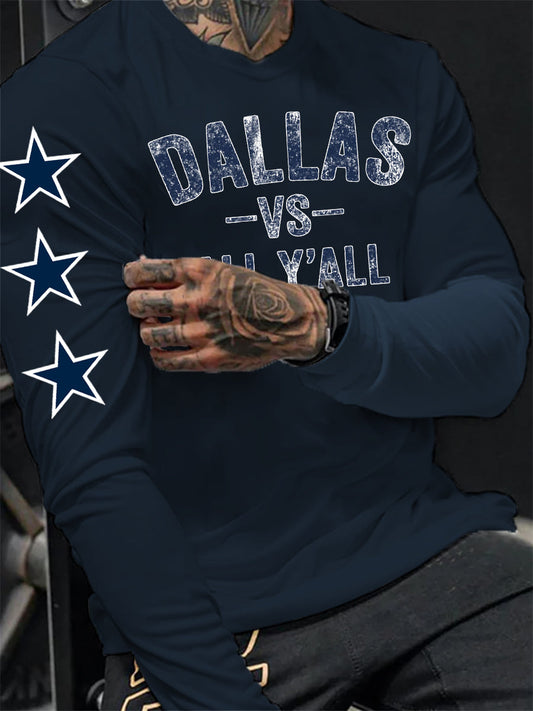 Men's American Football Long Sleeve T-Shirt