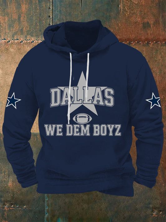 Men's American football hooded sweatshirt