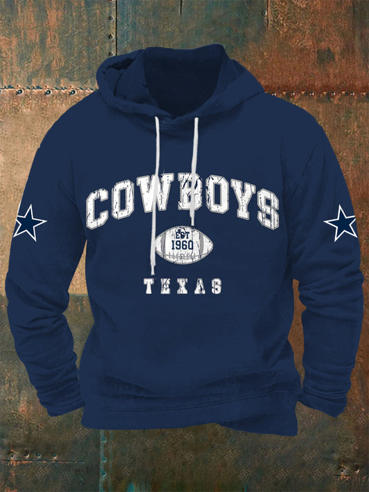 Men's American football hooded sweatshirt
