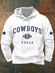 Men's American football hooded sweatshirt
