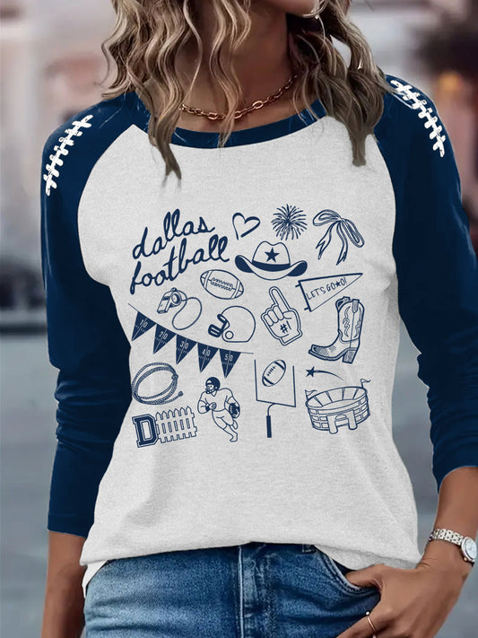 Women's American Football Long Sleeve T-Shirt