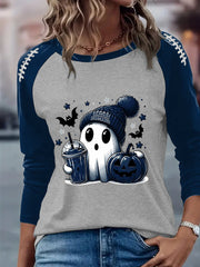 Women's American Football Halloween Long Sleeve T-Shirt