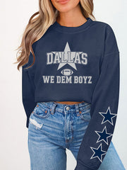 Women's American football sweatshirt