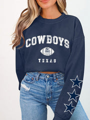 Women's American football sweatshirt