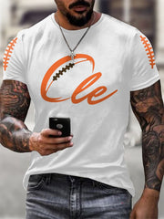 Men's Football Fans Lovers Gameday Casual short sleeves t-shirt