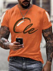 Men's Football Fans Lovers Gameday Casual short sleeves t-shirt