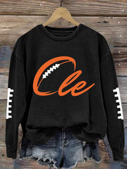 Women's Football Fans Lovers Gameday Casual Regular Sweatshirt