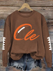 Women's Football Fans Lovers Gameday Casual Regular Sweatshirt