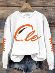 Women's Football Fans Lovers Gameday Casual Regular Sweatshirt