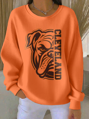 Women's Football Fans Lovers Gameday Casual Regular Sweatshirt