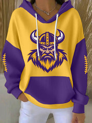 Women's Football Fans Lovers Gameday Casual Hoodie