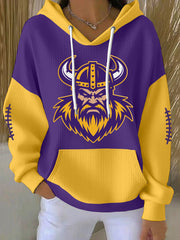 Women's Football Fans Lovers Gameday Casual Hoodie