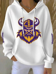 Women's Football Fans Lovers Gameday Casual Hoodie