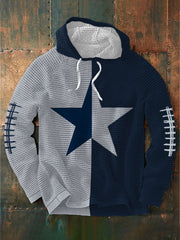 Men's Football Print Casual Hoodie