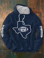 Men's Football Print Casual Hoodie