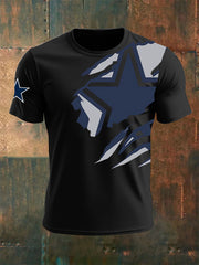 Men's Football Print Casual T-Shirt