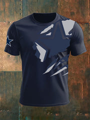 Men's Football Print Casual T-Shirt