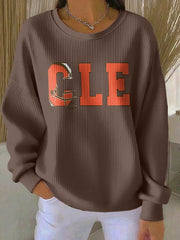 Women's Football Fans Lovers Gameday Casual Regular Sweatshirt