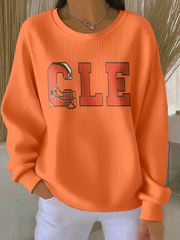 Women's Football Fans Lovers Gameday Casual Regular Sweatshirt