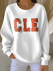 Women's Football Fans Lovers Gameday Casual Regular Sweatshirt