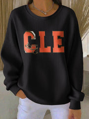 Women's Football Fans Lovers Gameday Casual Regular Sweatshirt