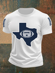 Men's Football Print Casual T-Shirt