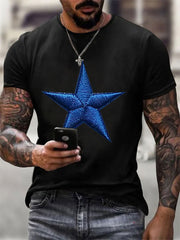 Men's Football Print Casual T-Shirt
