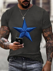 Men's Football Print Casual T-Shirt