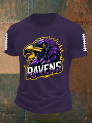 Men's Football Fans Lovers Gameday Casual Short Sleeve T-shirt