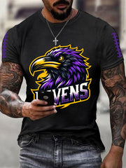 Men's Football Fans Lovers Gameday Casual Short Sleeve T-shirt