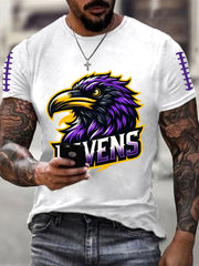 Men's Football Fans Lovers Gameday Casual Short Sleeve T-shirt
