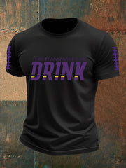 Men's Football Fans Lovers Gameday Casual Short Sleeve T-shirt