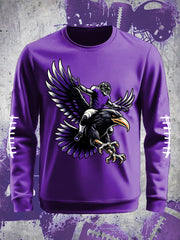 Men's Football Fans Lovers Gameday Casual Crew Neck Sweatshirt