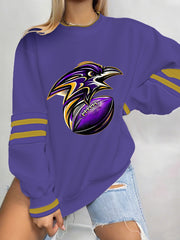 Women's Football Fans Lovers Gameday Casual Sweatshirt