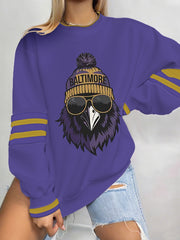 Women's Football Fans Lovers Gameday Casual Sweatshirt