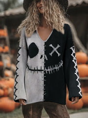 Women's Halloween Funny Art Printed Tops