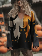 Women's Halloween Funny Art Printed Tops
