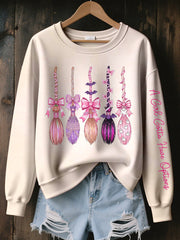 Women's A Girl Gotta Have Options Witch Brooms Print Sweatshirt