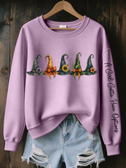 Women's A Girl Gotta Have Options Witch Hat Print Sweatshirt