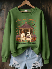 Women's Where You Haunt I Will Follow Print Sweatshirt