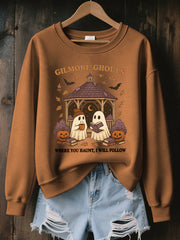 Women's Where You Haunt I Will Follow Print Sweatshirt