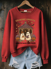 Women's Where You Haunt I Will Follow Print Sweatshirt