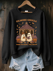 Women's Where You Haunt I Will Follow Print Sweatshirt