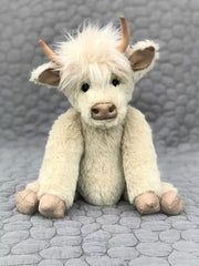 Highland Cow Plush Simulation Long-haired Cow Doll