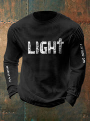 Men's Christian Bible Verses Faith Waffle Long Sleeve T-Shirt