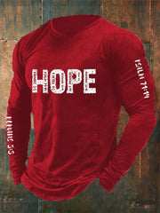 Men's Christian Bible Verses Faith Long Sleeve T-Shirt